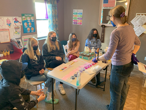 science experiment at Blue Ribbon Scholars